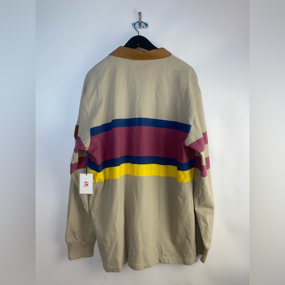 Aime Leon Dore x New Balance XXL Rainier Rugby Long Sleeve Shirt Striped - Picture 9 of 16